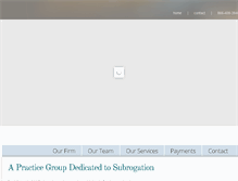 Tablet Screenshot of indianasubrogation.com